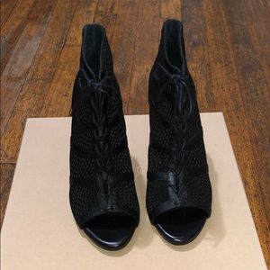 Joie Shari Strappy Bootie Heels Python design